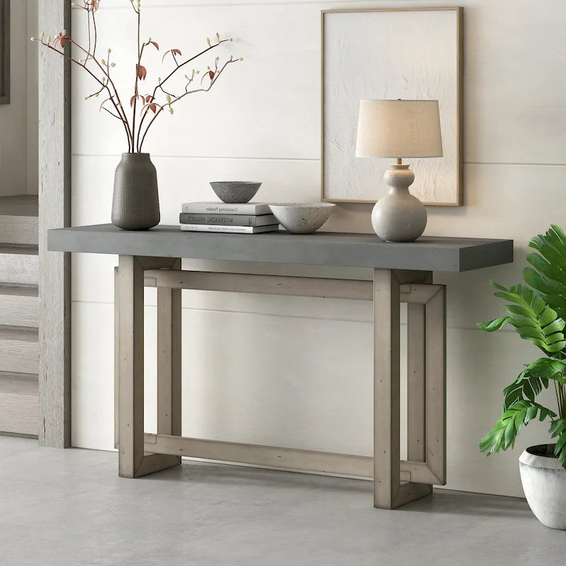 Longue console d’entrée minimaliste