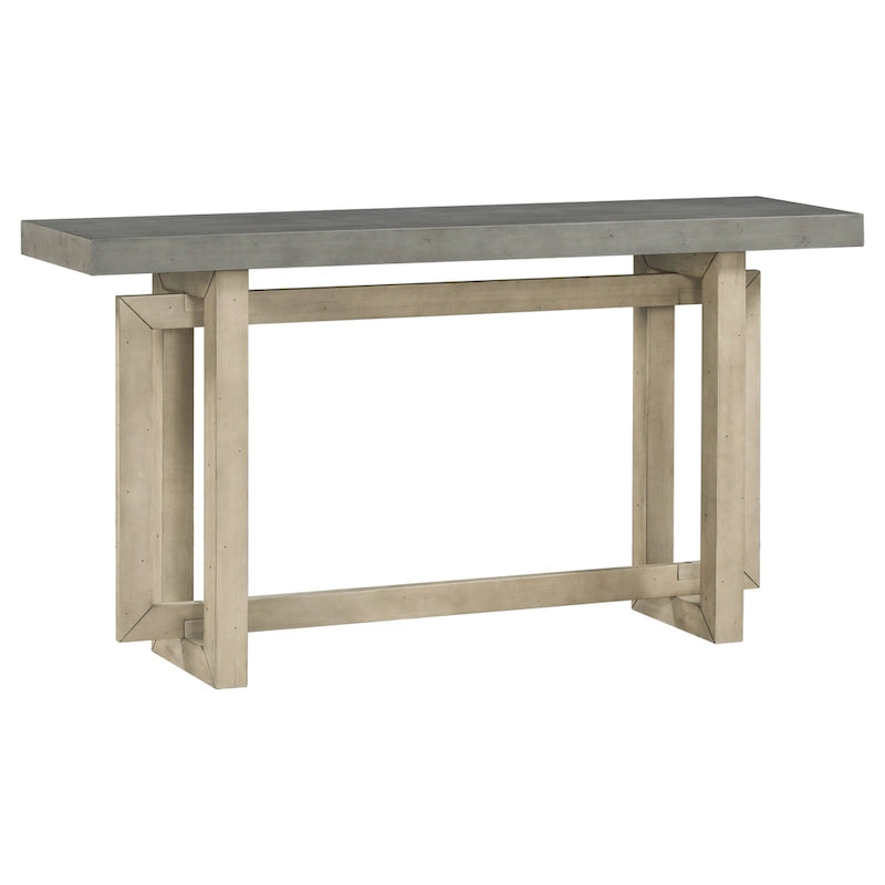 Mesa consola larga y minimalista para recibidor