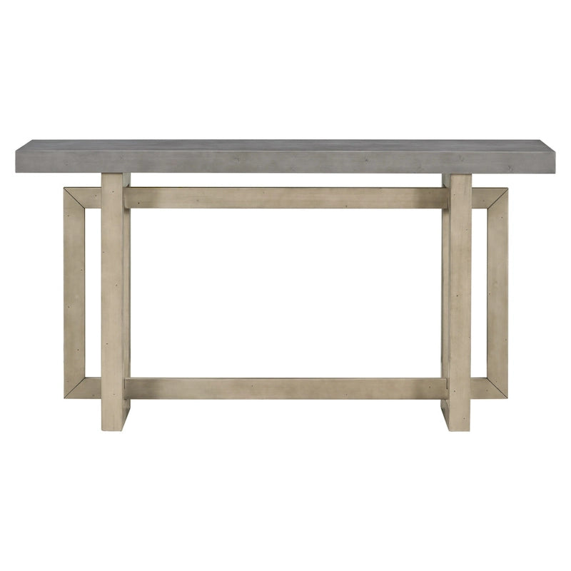Mesa consola larga y minimalista para recibidor