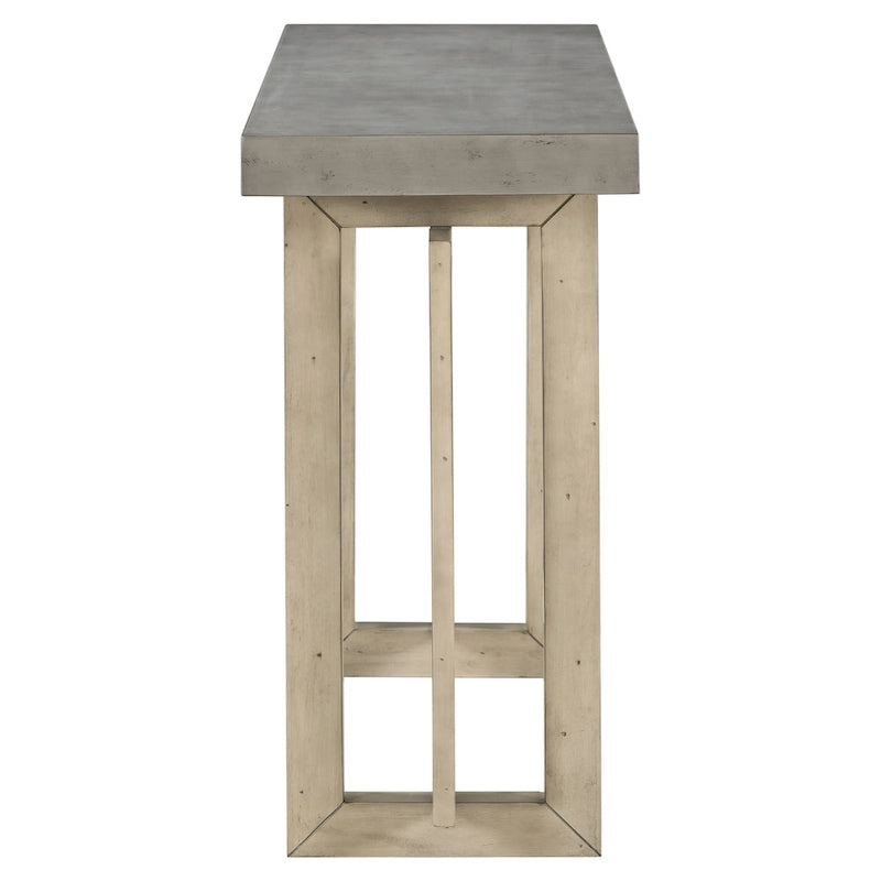 Mesa consola larga y minimalista para recibidor