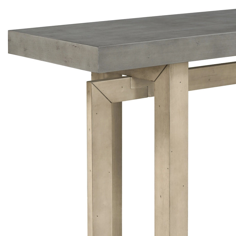 Mesa consola larga y minimalista para recibidor