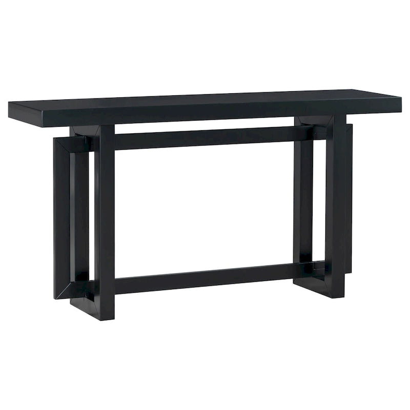 Mesa consola larga y minimalista para recibidor