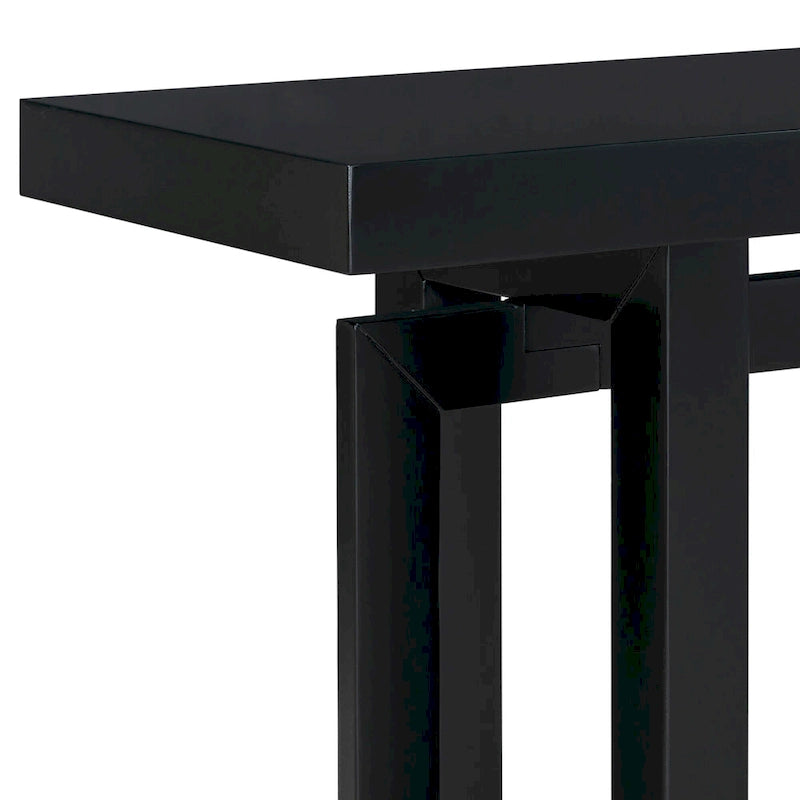 Mesa consola larga y minimalista para recibidor