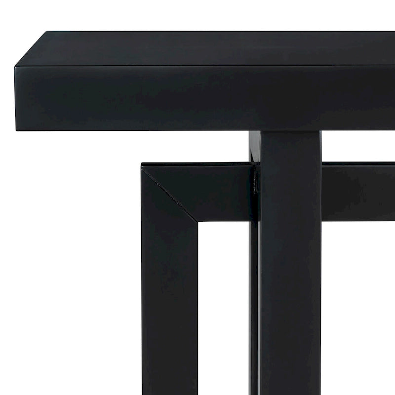 Mesa consola larga y minimalista para recibidor