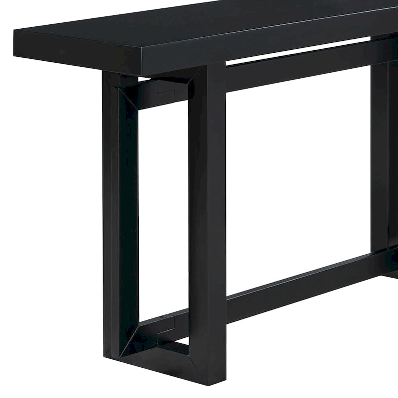 Mesa consola larga y minimalista para recibidor
