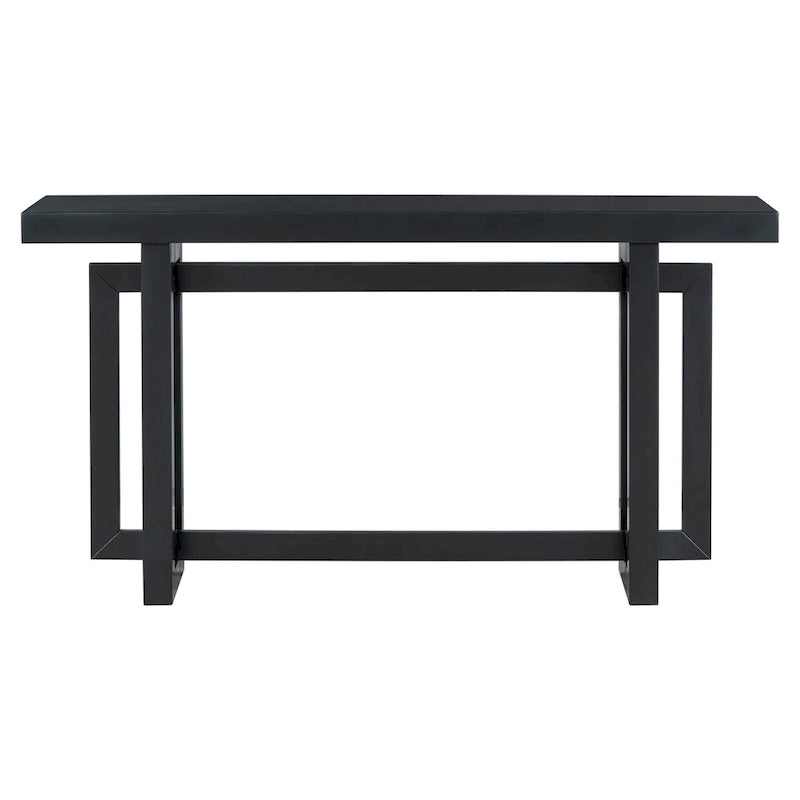 Mesa consola larga y minimalista para recibidor