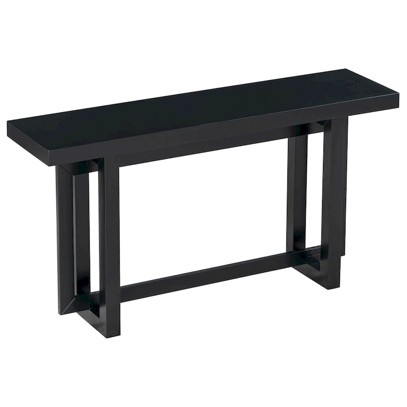 Mesa consola larga y minimalista para recibidor
