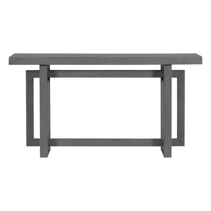 Mesa consola larga y minimalista para recibidor