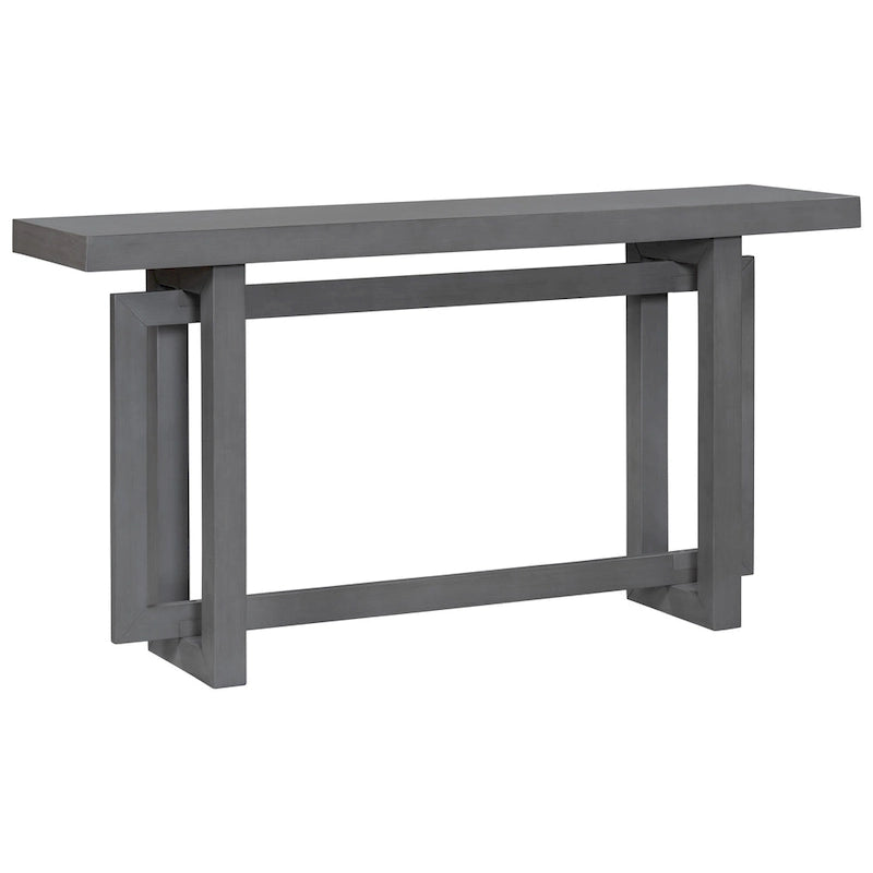 Mesa consola larga y minimalista para recibidor