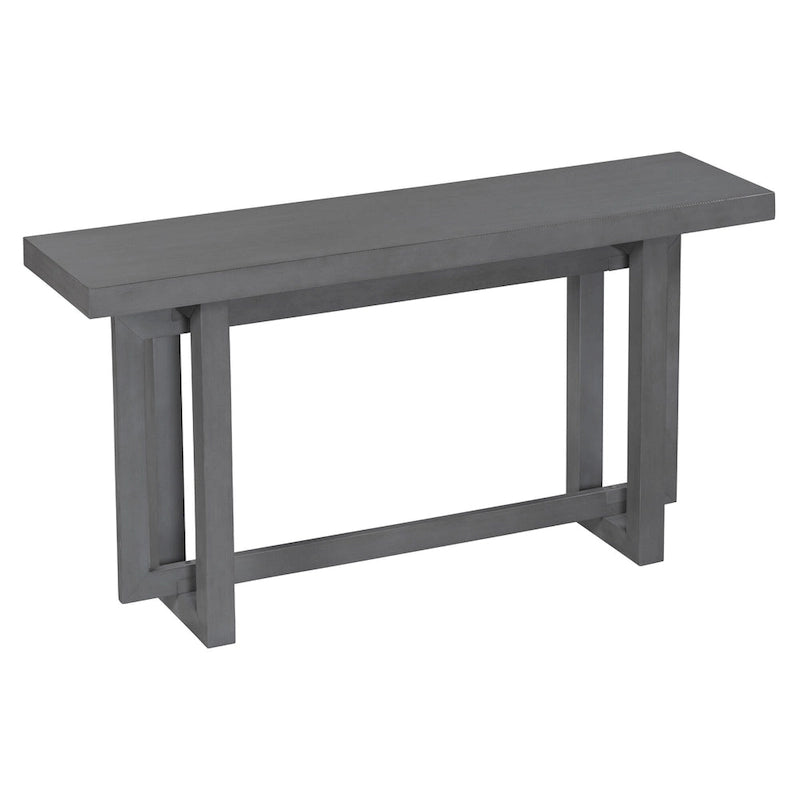 Mesa consola larga y minimalista para recibidor