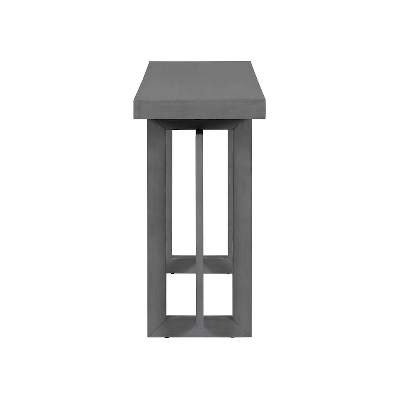 Mesa consola larga y minimalista para recibidor
