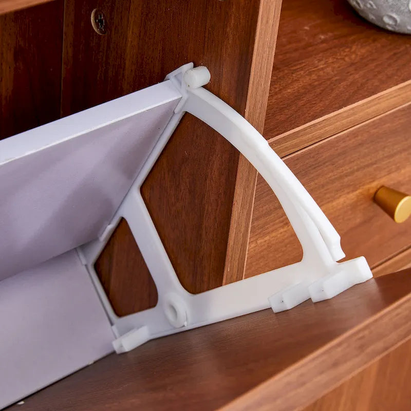 Armario minimalista para guardar zapatos estilo ratán