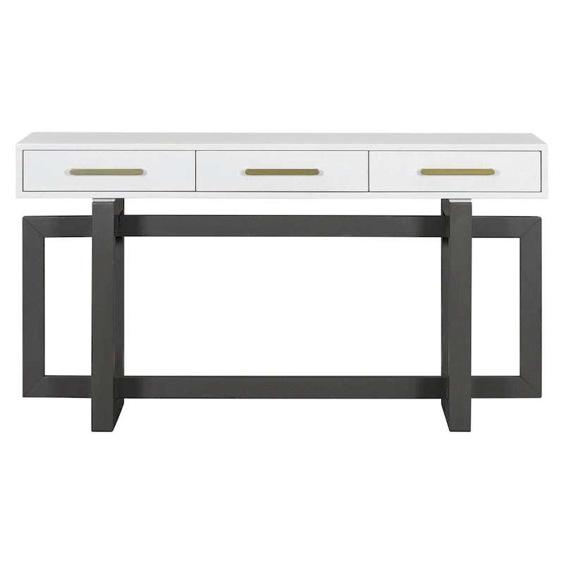 Console moderne à trois tiroirs