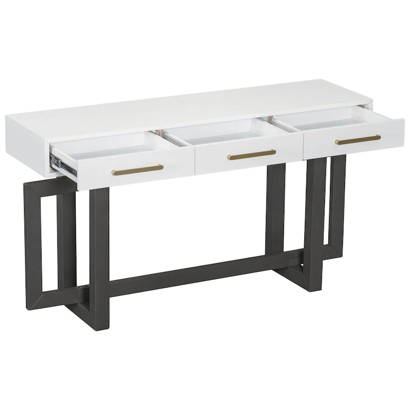 Console moderne à trois tiroirs