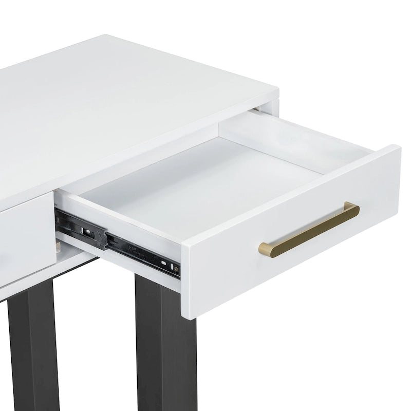 Console moderne à trois tiroirs
