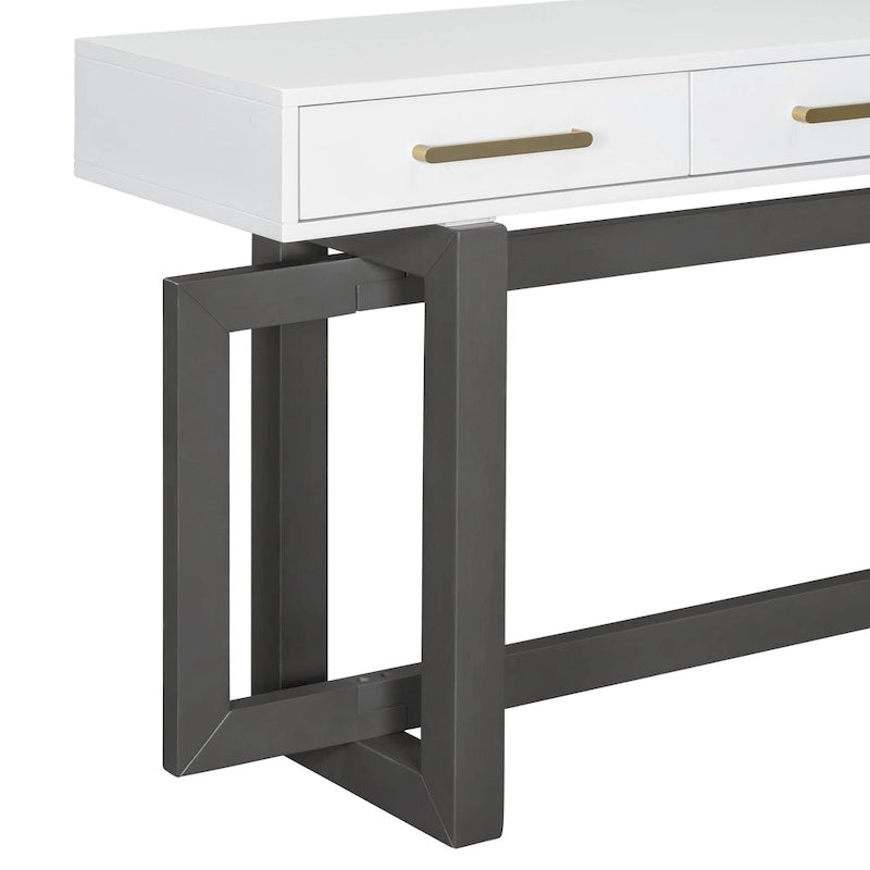 Console moderne à trois tiroirs