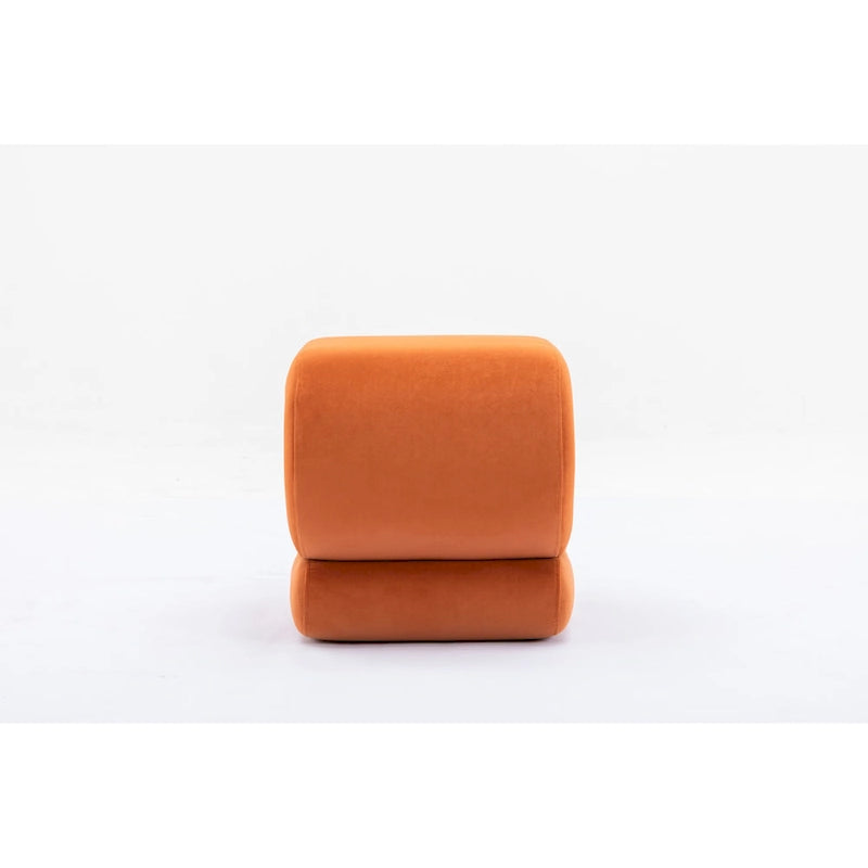 Pouf imbottito a forma di S