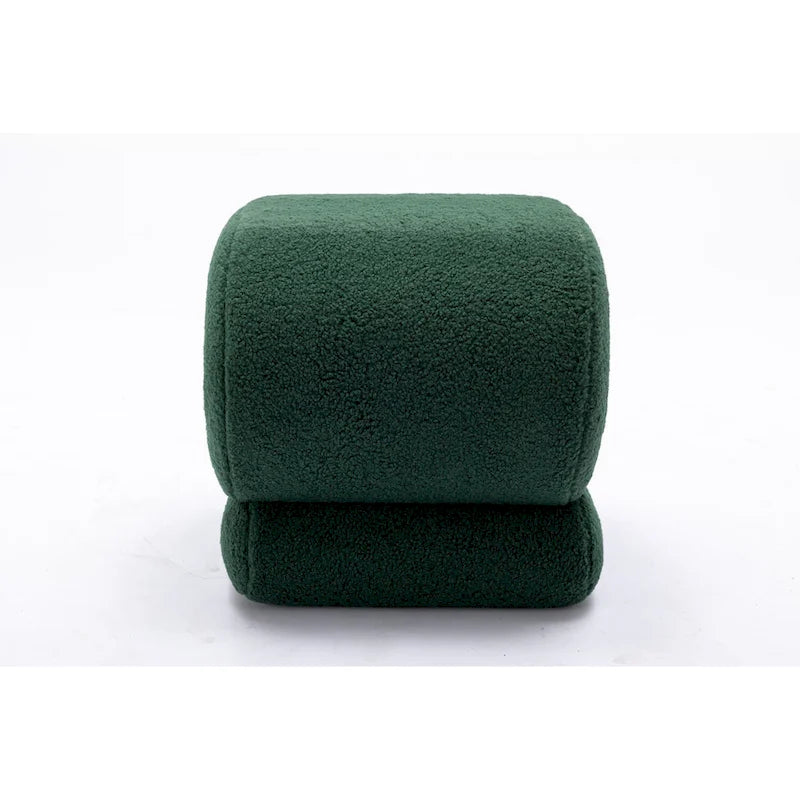 Pouf imbottito a forma di S