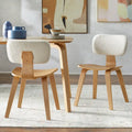 Sedie da pranzo in legno curvato mid-century, set da 2