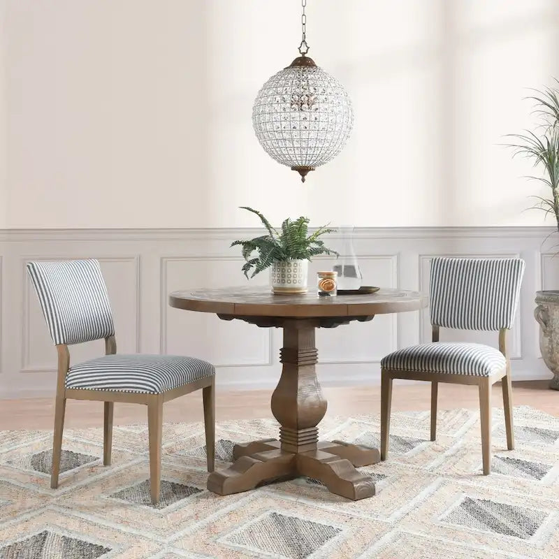 Kasey 42 Dining Table in Weathered Brown by Kosas Home