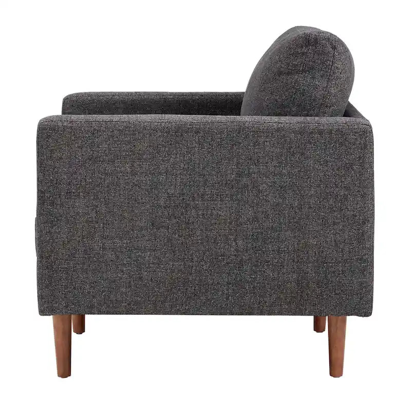 Sessel im Mid-Century-Stil mit Lendenkissen