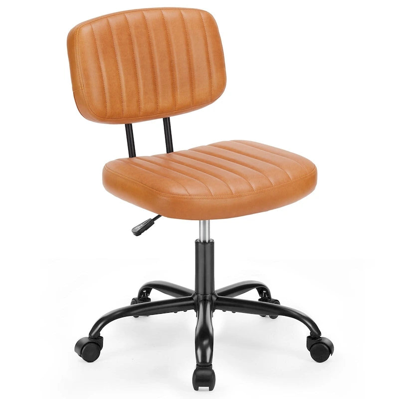 Low-Back Armless Office Chair with Adjustable Height