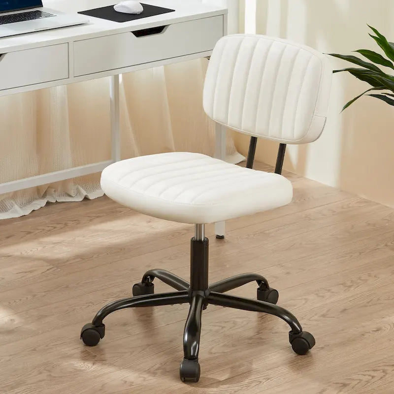 Low-Back Armless Office Chair with Adjustable Height