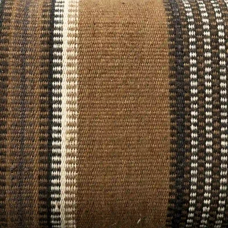 Banc en jute à motifs de 59 pouces avec structure en bois de manguier
