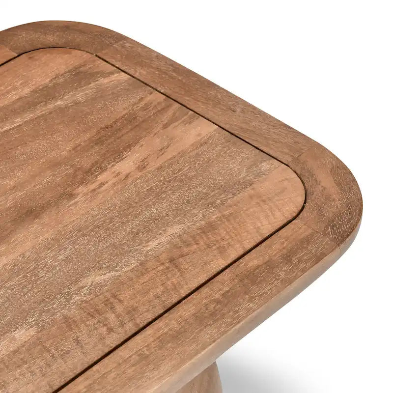 Konsolentisch aus Mangoholz mit geschwungenen Details, 68 Inch