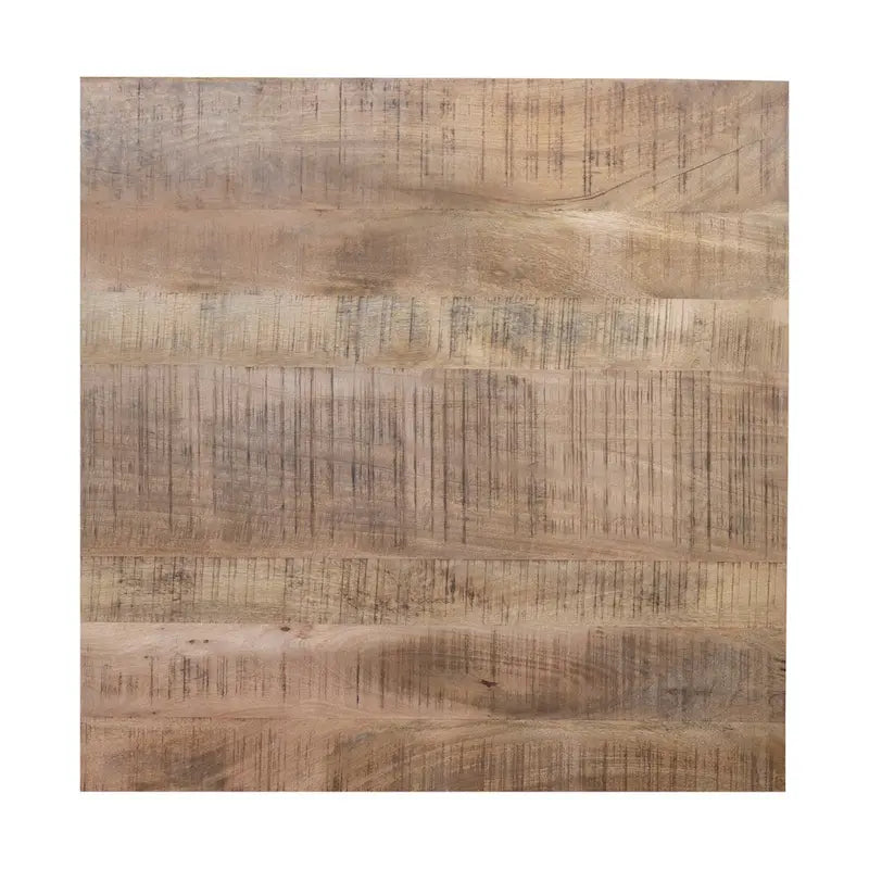 48-Zoll-Quadrat-Esstisch aus Mangoholz mit Metallgestell