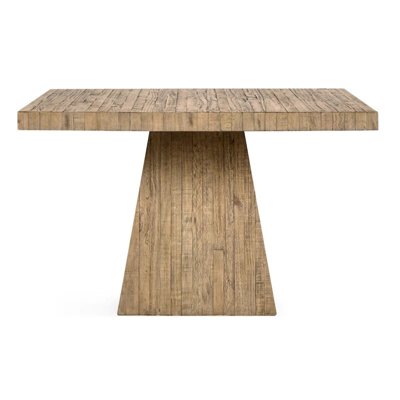 Quadratischer Esstisch aus recyceltem Kiefernholz, 48 Inch