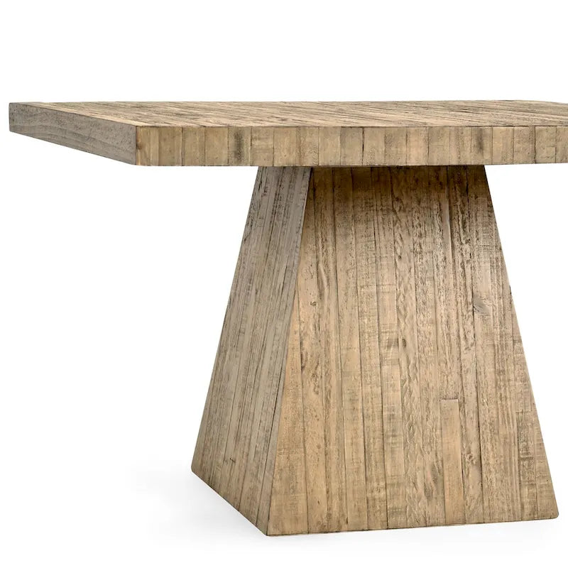 Quadratischer Esstisch aus recyceltem Kiefernholz, 48 Inch